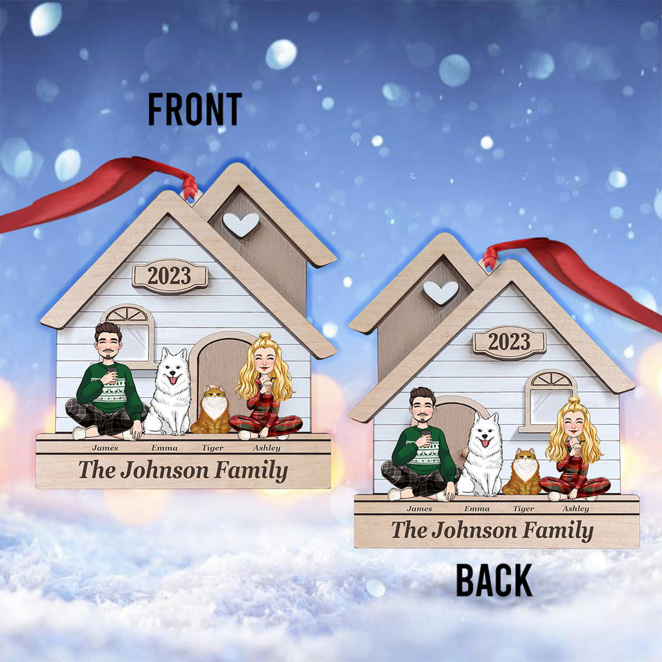This Is Us - Personalized Husband And Wife Ornament