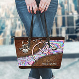 Pink Stethoscope - Personalized Nurse Leather Bag