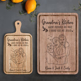 Grandma's Kitchen - Personalized Grandma Cutting Board