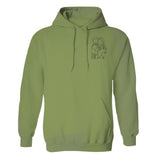 Custom Line Art - Personalized Step Mom Embroidered Hoodie