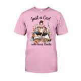 Just A Girl Who Loves Books - Personalized Book T-shirt and Hoodie