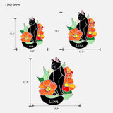 Black Cat - Personalized Black Cat Wood Sign
