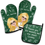 How Sweet It Is To Be Taught By You - Personalized Teacher Oven Mitts & Pot Holder Set