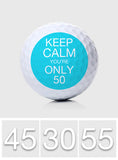 Keep Calm - Golf gift for dad, him, boyfriend, husband, grandpa - Personalized Golf Ball