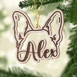Personalized Dog Ears - Personalized Dog Ornament