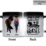 Just A Girl Who Loves Horses - Personalized Horse Mug