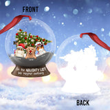 On The Naughty List - Personalized Cat Transparent Ornament