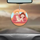Because I Love You - Personalized Couple Car Ornament