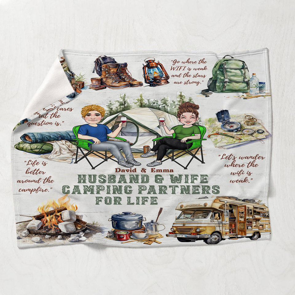 Camping Life - Personalized Camping Blanket