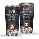 Dad I Love You More - Gift for dad, grandma, grandpa, mom, uncle, aunt - Personalized Tumbler