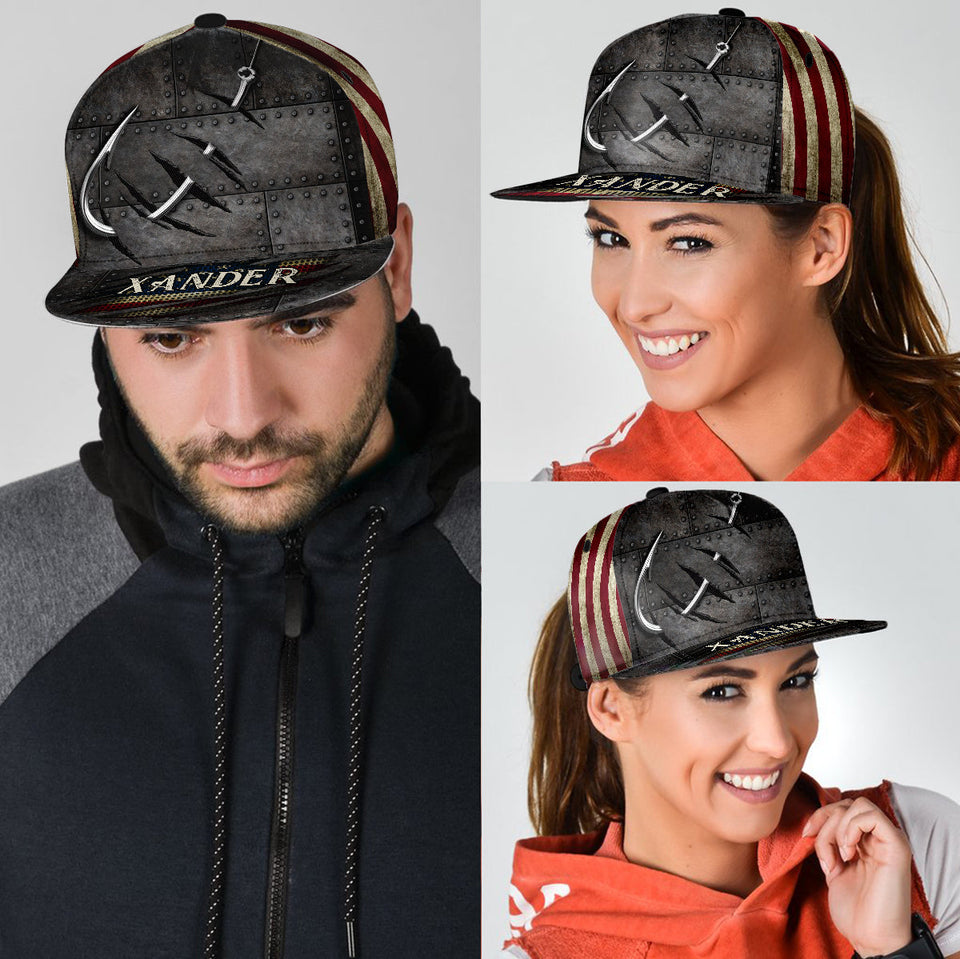 Fishing Hook Cool Design - Personalized Fishing Snapback