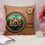 Just A Girl Who Loves Photography - Personalized Photography Throw Pillow
