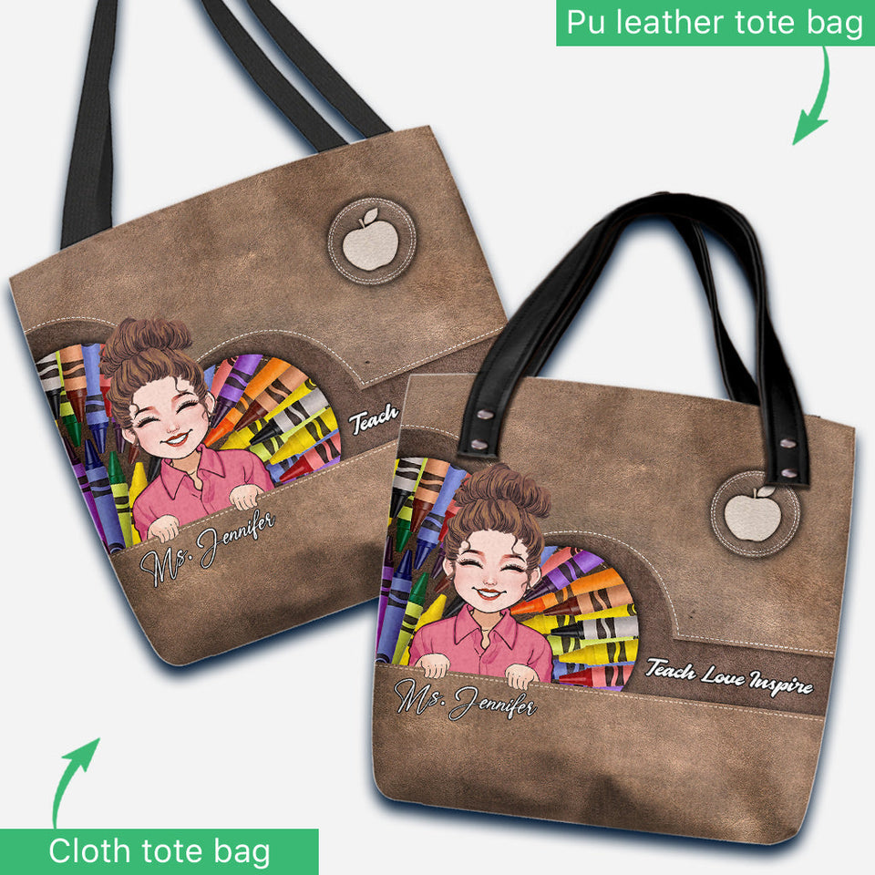 Teach Love Inspire - Personalized Teacher Tote Bag