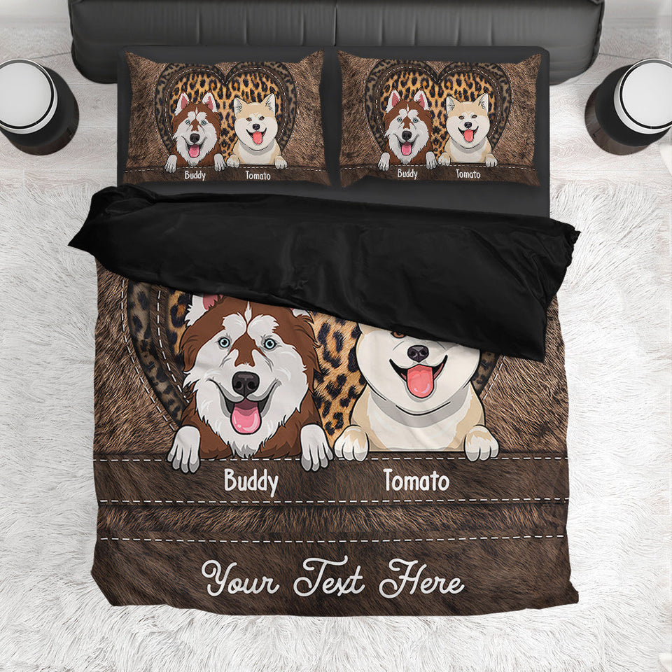 Dog Lovers - Personalized Dog Bedding Set