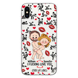 I Love You - gift for husband, wife, boyfriend, girlfriend - Personalized Clear Phone Case