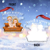 Hubby & Wifey Season - Personalized Husband And Wife Transparent Ornament