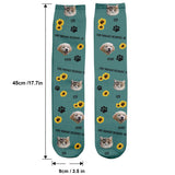 This Human Belongs To - Dog gift for cat lover - Personalized Socks
