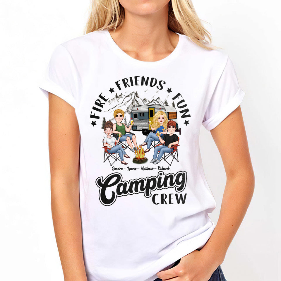 Camping Crew - Personalized Camping T-shirt And Hoodie
