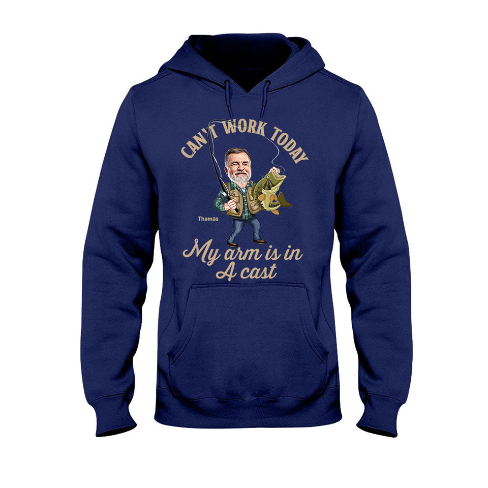 Photo Inserted Funny Fishing - Personalized Fishing T-shirt & Hoodie