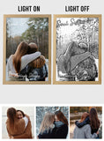 Besties Love Always - Personalized Bestie Light Photo Frame