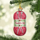 Love Knitting - Knitting gift for mom, girlfriend, wife, grandma - Personalized Ornament
