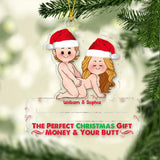 The Perfect Christmas Gift - Personalized Couple Transparent Ornament