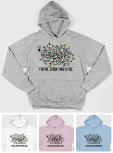 I'm Fine - Christmas T-shirt And Hoodie