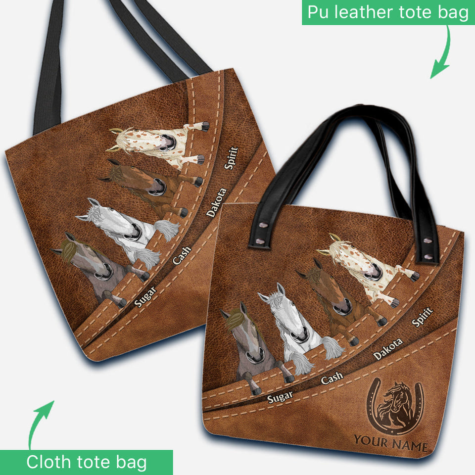 Love Horse - Personalized Horse Tote Bag
