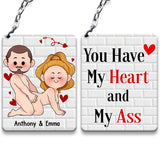 I Just Want You To Be Happy - Couple gift for husband, wife, boyfriend, girlfriend - Personalized Keychain