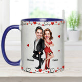Congrats On Being My Husband - Personalized Couple Accent Mug