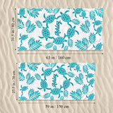 Turtle Lover - Personalized Sea Lover Beach Towel