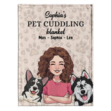 Pet Cuddling blanket - Cat gift for cat lover - Personalized Blanket
