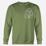 Custom Line Art - Personalized Sibling Embroidered Sweater