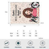 Pet Cuddling blanket - Cat gift for cat lover - Personalized Blanket