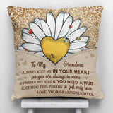 You Are My Sunshine - Gift for grandma, mom, daughter, granddaughter, sister, wife - Personalized Throw Pillow