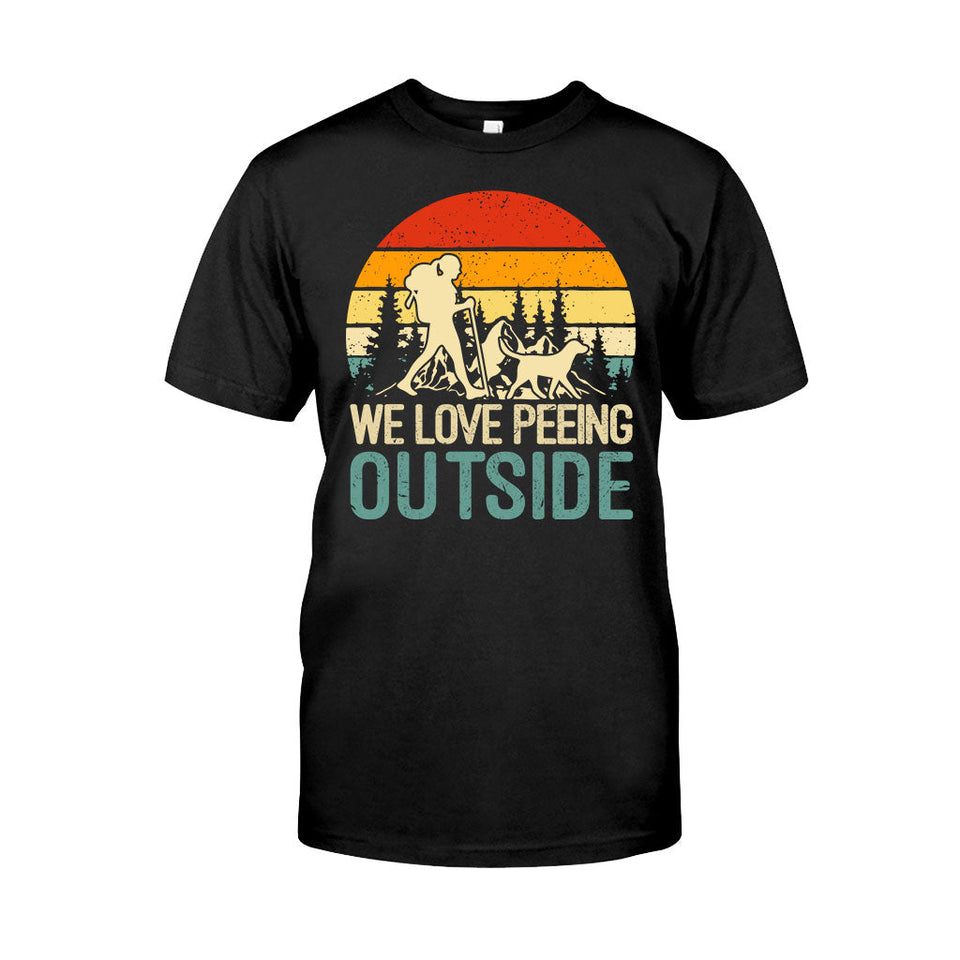I Love Peeing Outside - Personalized Hiking T-shirt & Hoodie