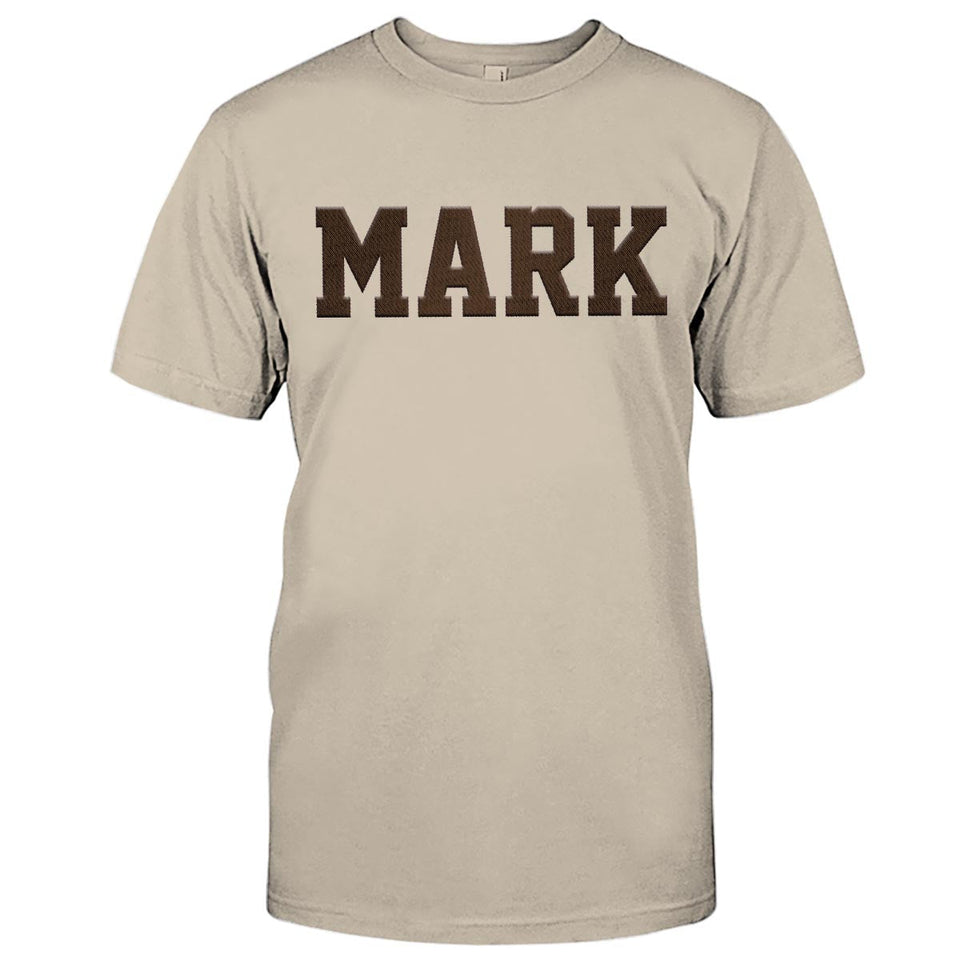 Custom Name - Personalized Uncle Embroidered T-shirt