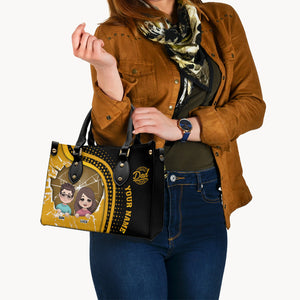 Best Dad Ever - Personalized Father Leather Handbag