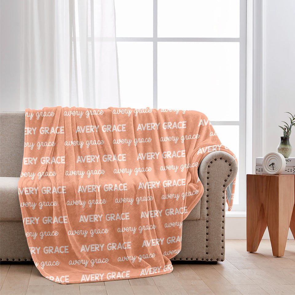 Custom Name Pattern - Personalized granddaughter Blanket