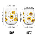 Nana's Reasons - Gift for grandma, mom, grandpa, dad - Personalized All Over Wine Glass