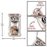Till The End Of Time - Personalized Husband And Wife Keychain