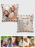 Dear Nana Postcard - Personalized Grandma Throw Pillow