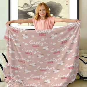 Daisy Custom Name - Personalized granddaughter Blanket