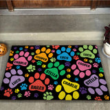 Dog Bones and Paws - Personalized Dog Doormat