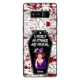 I Myself Am Strange and Unusual - Personalized Witch Phone Case