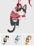 Hanging Cat - Personalized Cat Ornament