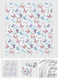 Butterfly Custom Name - Personalized grandson Blanket