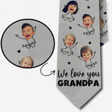 We Love You Dad - Gift for dad, grandpa, uncle, brother, husband - Personalized Necktie