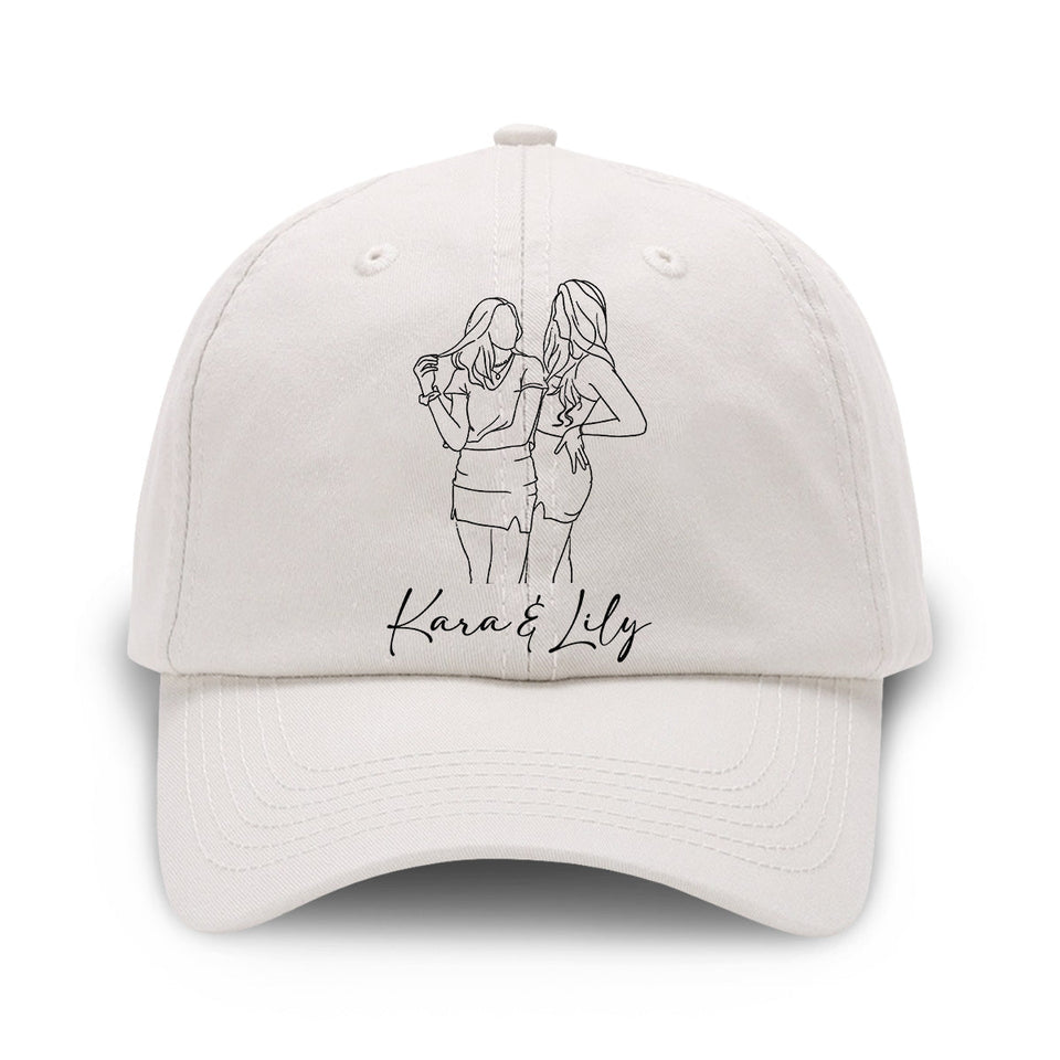 Custom Photo - Personalized Aunt Embroidered Classic Cap