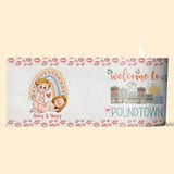 Welcome To The Poundtown Inappropriate Adult - Personalized Couple Candle With Wooden Lid